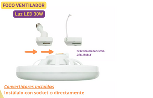 FOCO  LED CON VENTILADOR (30 W)