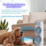 VENTILADOR DOBLE HUMIDIFICADOR + LUCES